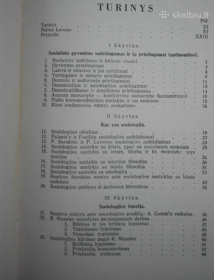 Sociologijos Paskaitos Leonas P. 1939 m. - nuotraukos Nr. 3