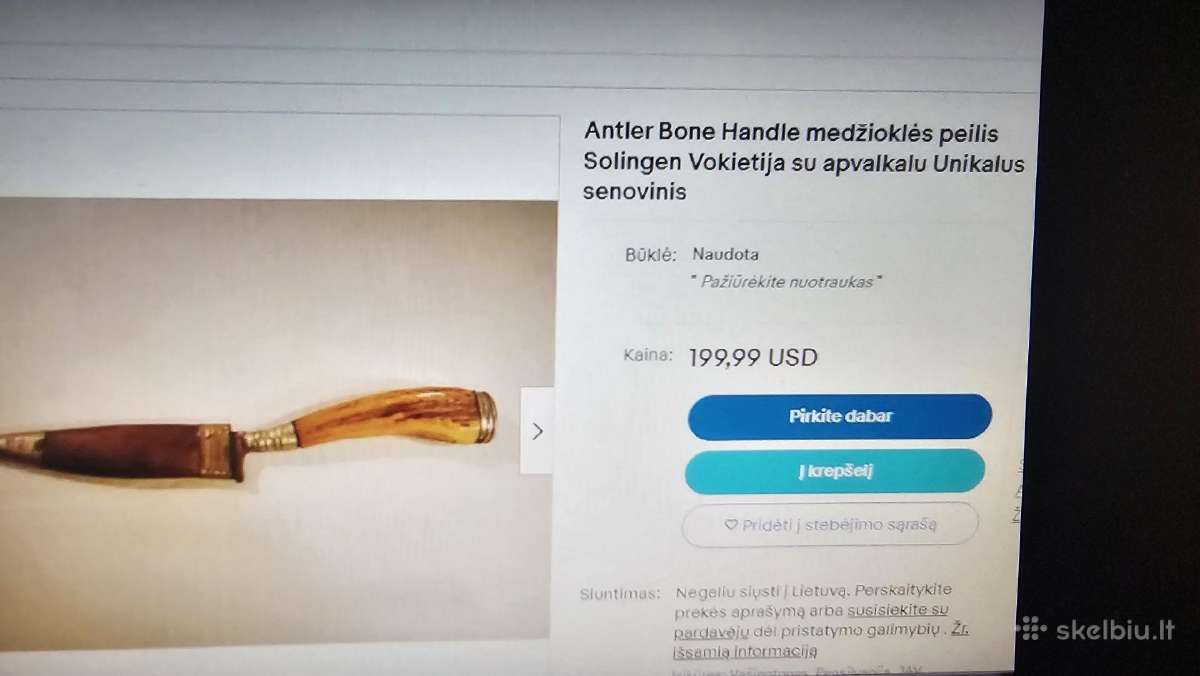 Tarpukario vokiškas medžiotojo peilis. - nuotraukos Nr. 8