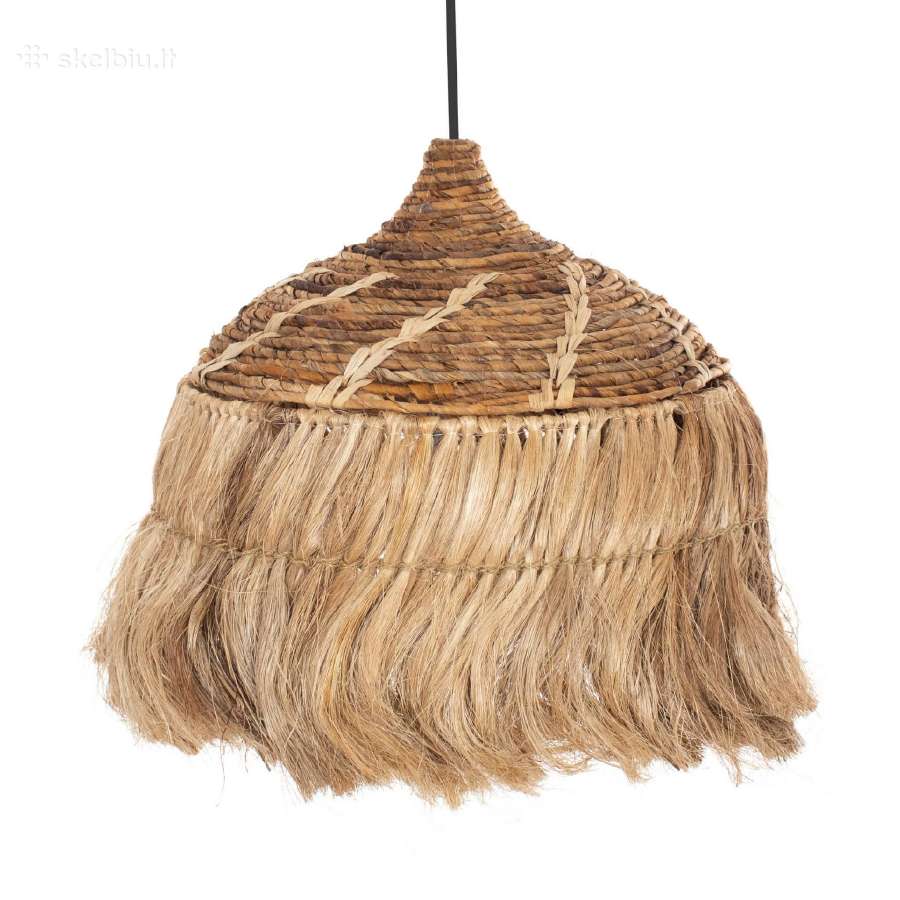 Pakabinamas šviestuvo gaubtas Boho Bali stiliaus - nuotraukos Nr. 2