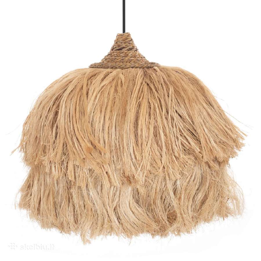Pakabinamas šviestuvo gaubtas Boho Bali stiliaus - nuotraukos Nr. 3