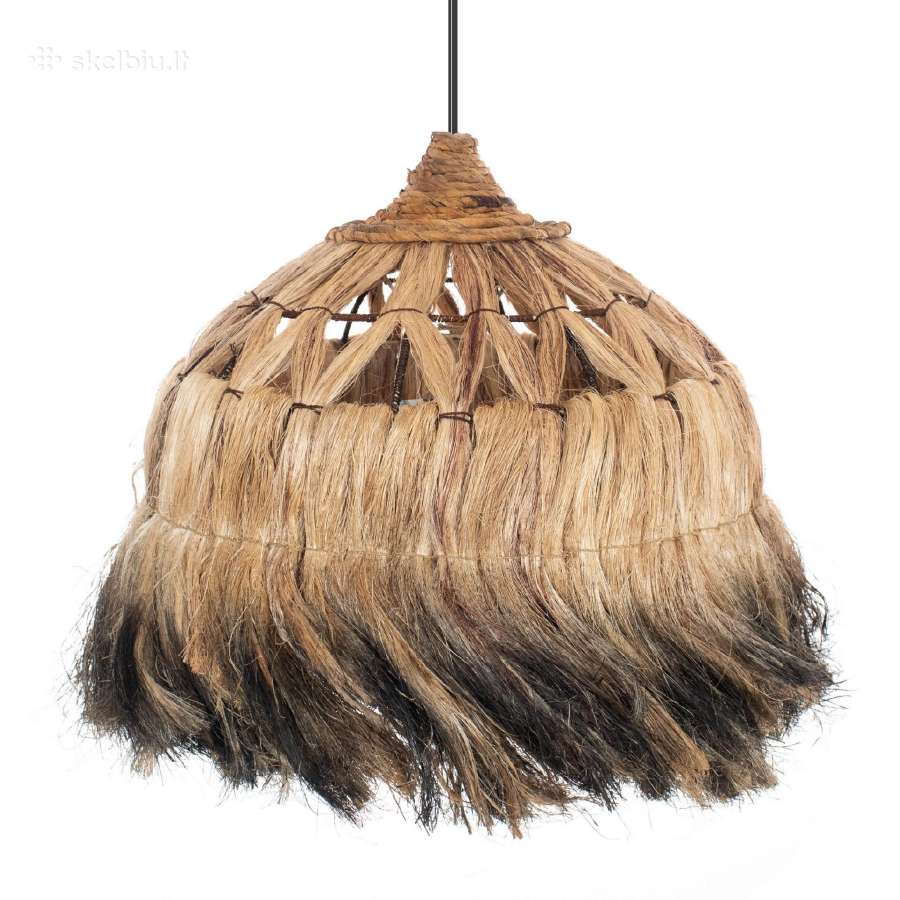 Pakabinamas šviestuvo gaubtas Boho Bali stiliaus - nuotraukos Nr. 6