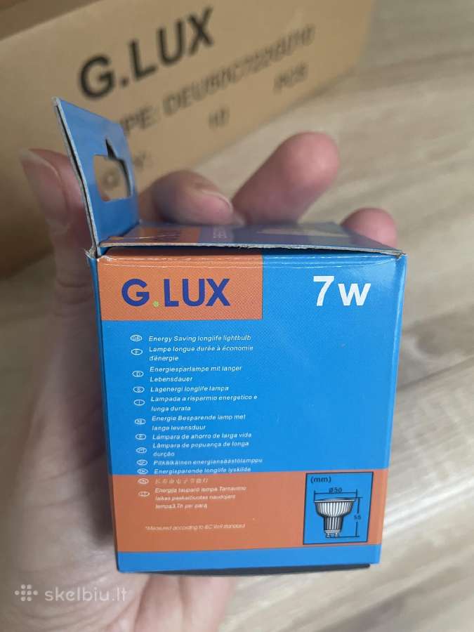 Energiją taupančios lemputės 7w 10vnt G.lux/deu - nuotraukos Nr. 3