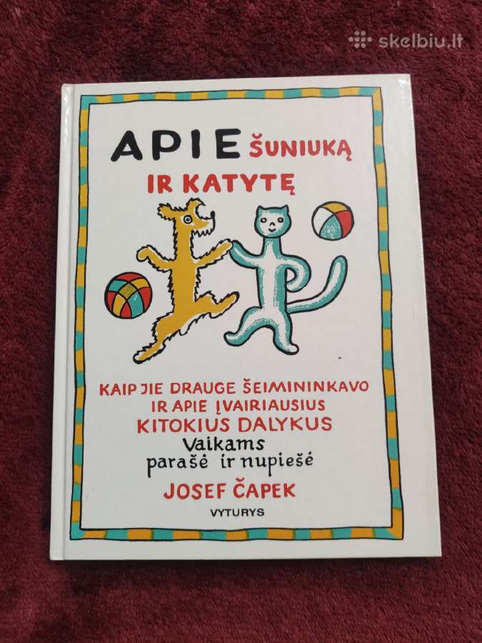 Knyga vaikams "Apie šuniuką ir katytę"