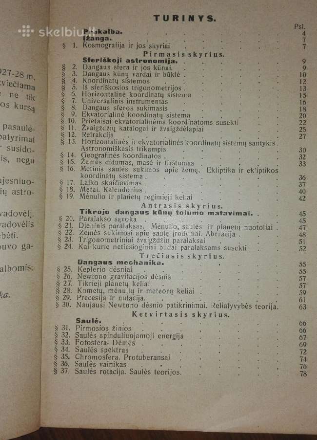 Astronomijos Vadovėlis Juška A. 1928 m. - nuotraukos Nr. 2