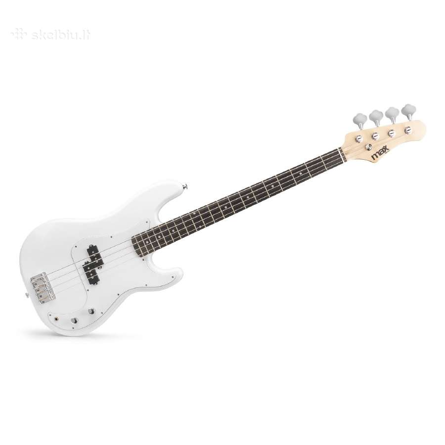 Max Gigkit bosinės gitaros rinkinys balta - nuotraukos Nr. 5