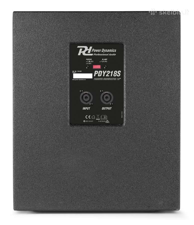 Pdy218s pasyvus sūbas 18 1000w - nuotraukos Nr. 3