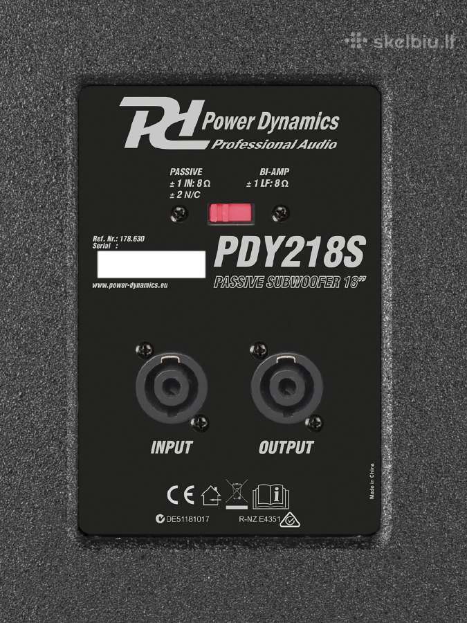 Pdy218s pasyvus sūbas 18 1000w - nuotraukos Nr. 4