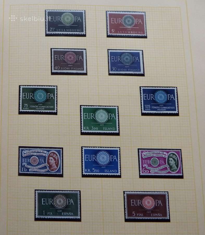 Europa Cept serija 1956-1974 pilna super kokybė - nuotraukos Nr. 11