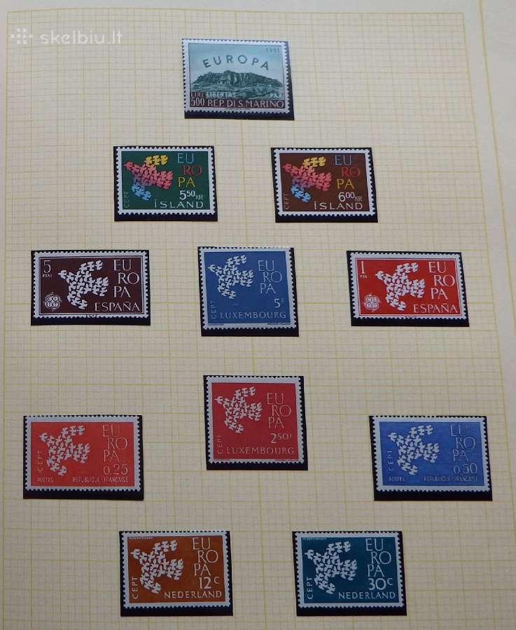 Europa Cept serija 1956-1974 pilna super kokybė - nuotraukos Nr. 15