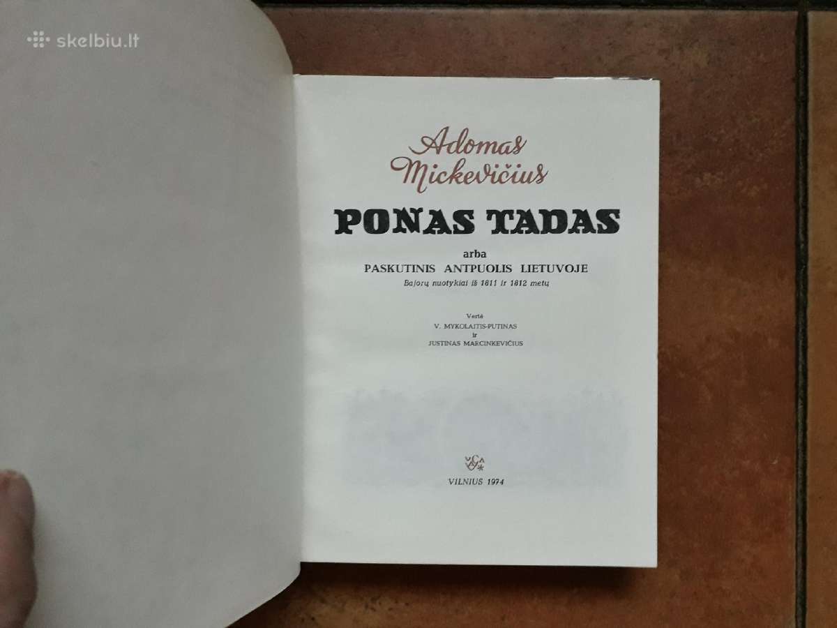 Adomas Mickevičius "Ponas Tadas" 1974 metai - nuotraukos Nr. 2