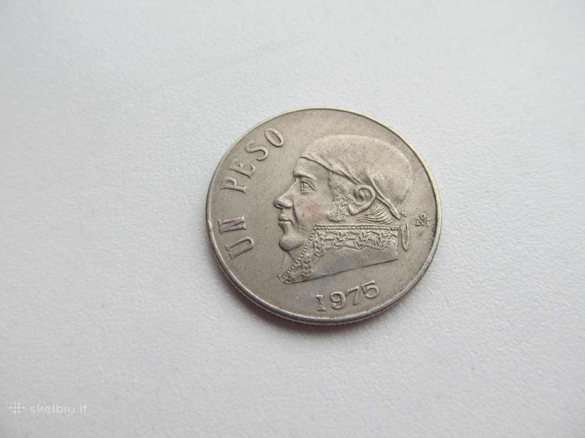 1 peso , Meksika , 1971, 1975, 1976 - nuotraukos Nr. 3