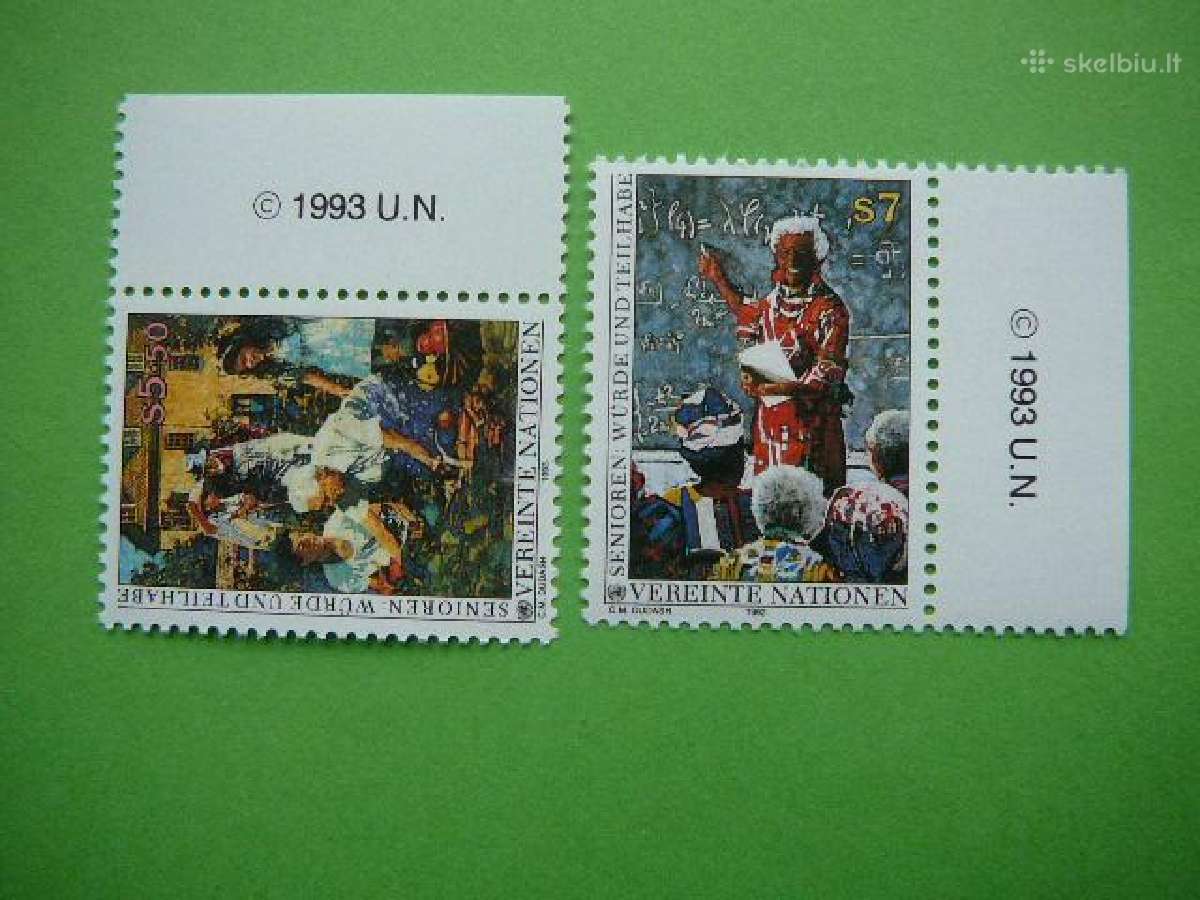 Sno Austrija Pagyvenę žmonės 1993 Mnh vn141/2
