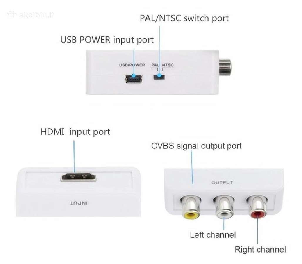 Hdmi i AV adapteris - Hdmi to AV adapter - nuotraukos Nr. 4