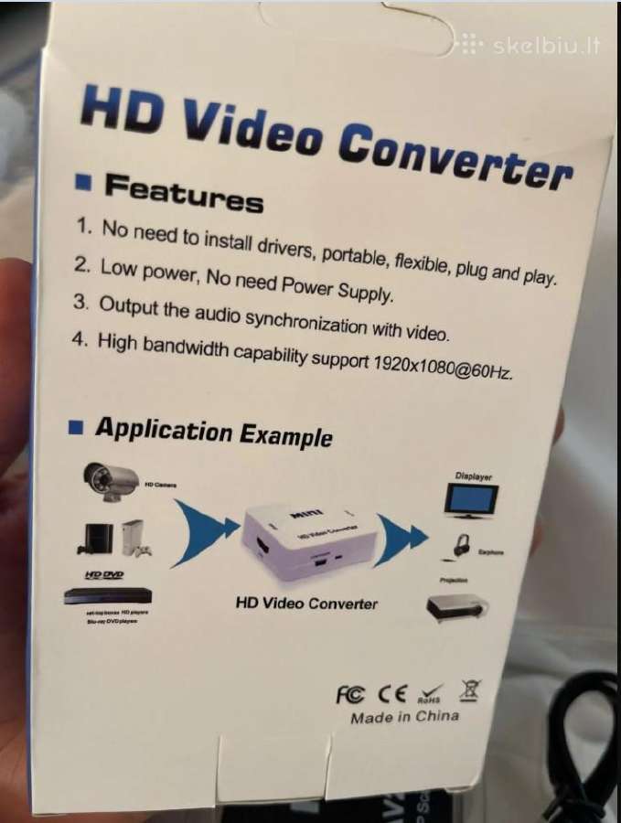 AV i Hdmi adapteris - AV to Hdmi adapter - nuotraukos Nr. 3