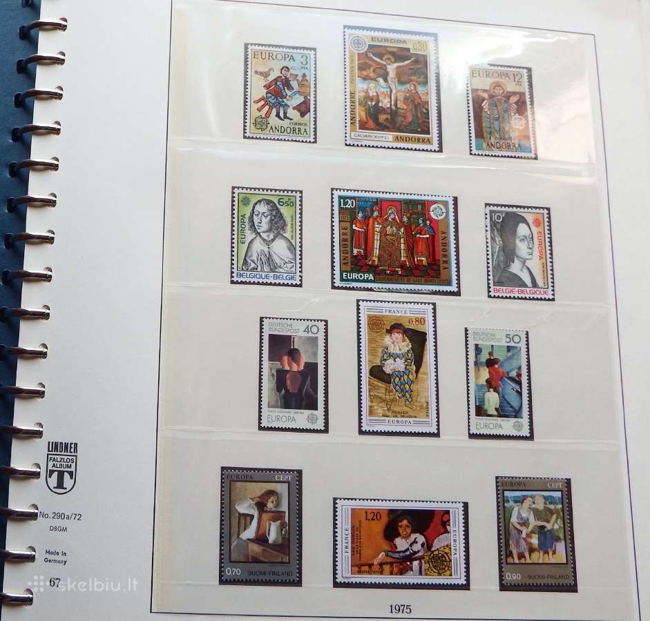 Europa Cept serija 1975-1980 m pilna kolekcija Mnh
