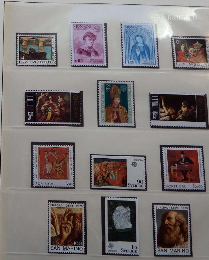 Europa Cept serija 1975-1980 m pilna kolekcija Mnh - nuotraukos Nr. 4