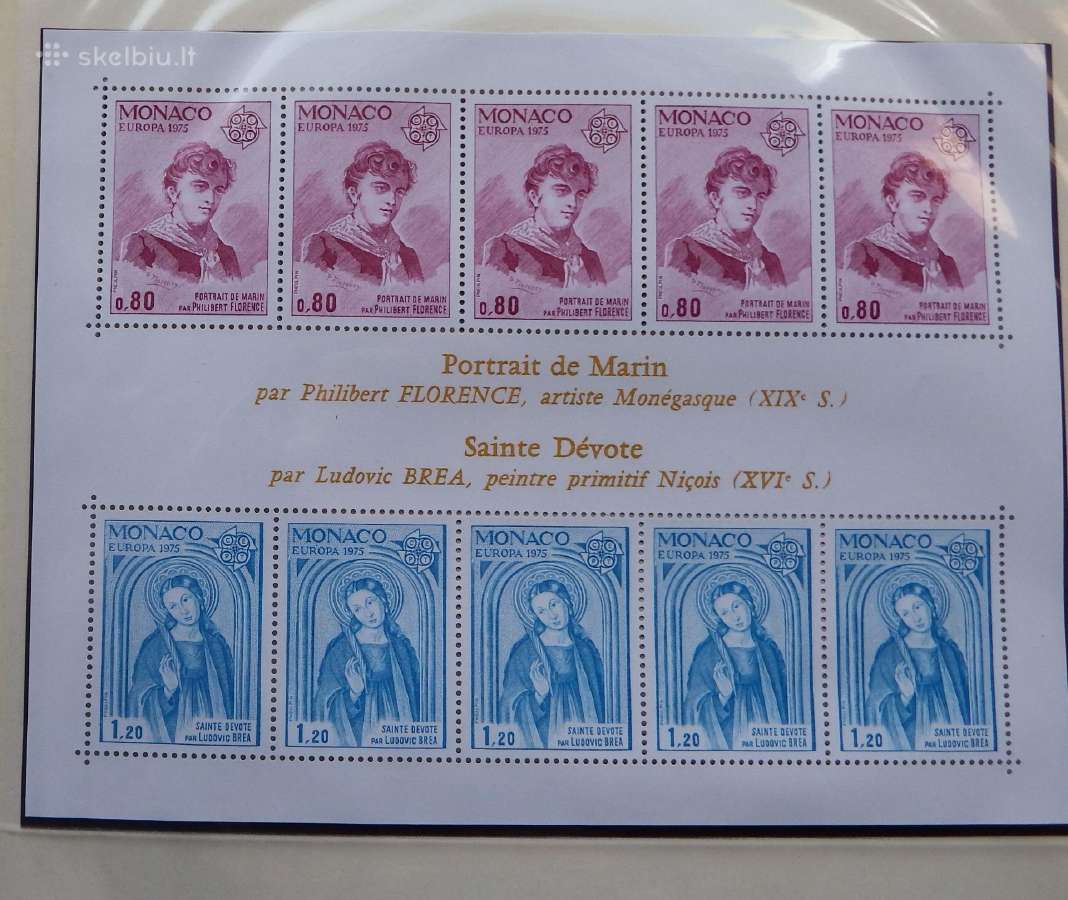 Europa Cept serija 1975-1980 m pilna kolekcija Mnh - nuotraukos Nr. 5