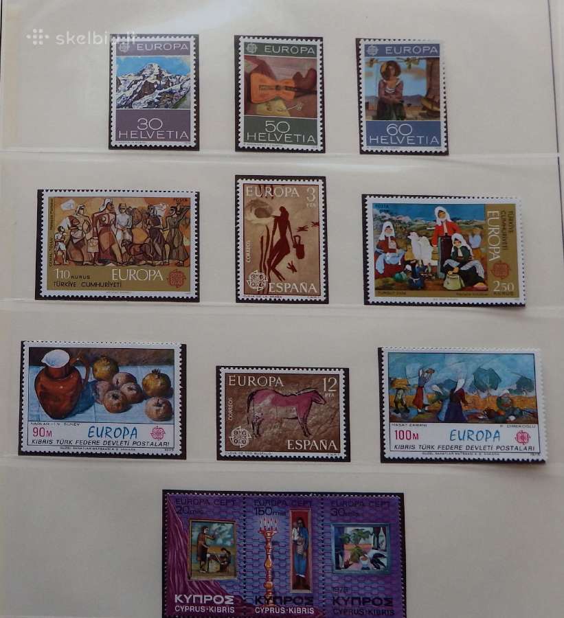 Europa Cept serija 1975-1980 m pilna kolekcija Mnh - nuotraukos Nr. 6