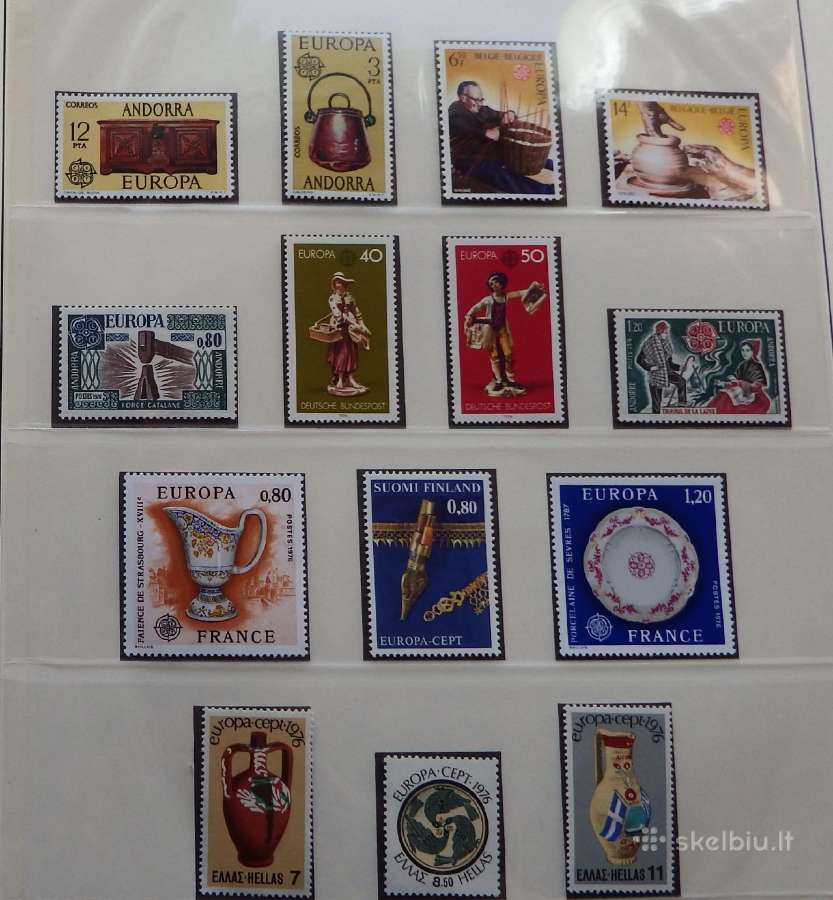 Europa Cept serija 1975-1980 m pilna kolekcija Mnh - nuotraukos Nr. 9