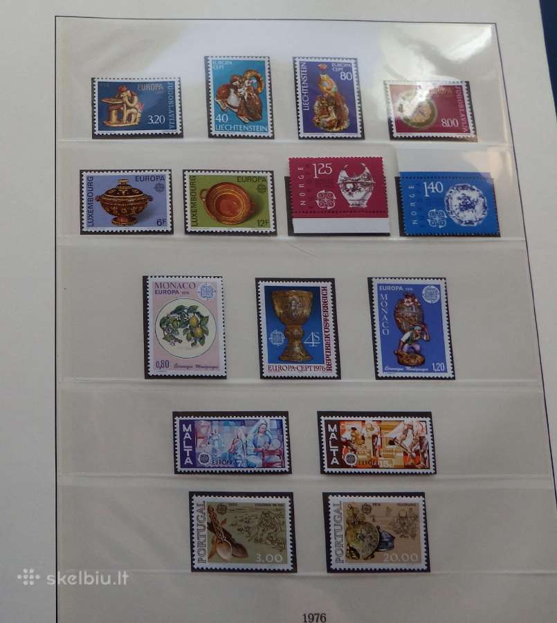 Europa Cept serija 1975-1980 m pilna kolekcija Mnh - nuotraukos Nr. 11
