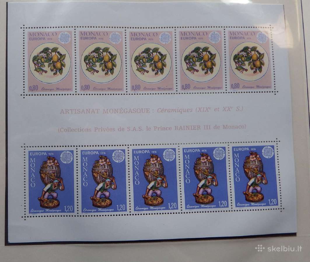 Europa Cept serija 1975-1980 m pilna kolekcija Mnh - nuotraukos Nr. 12