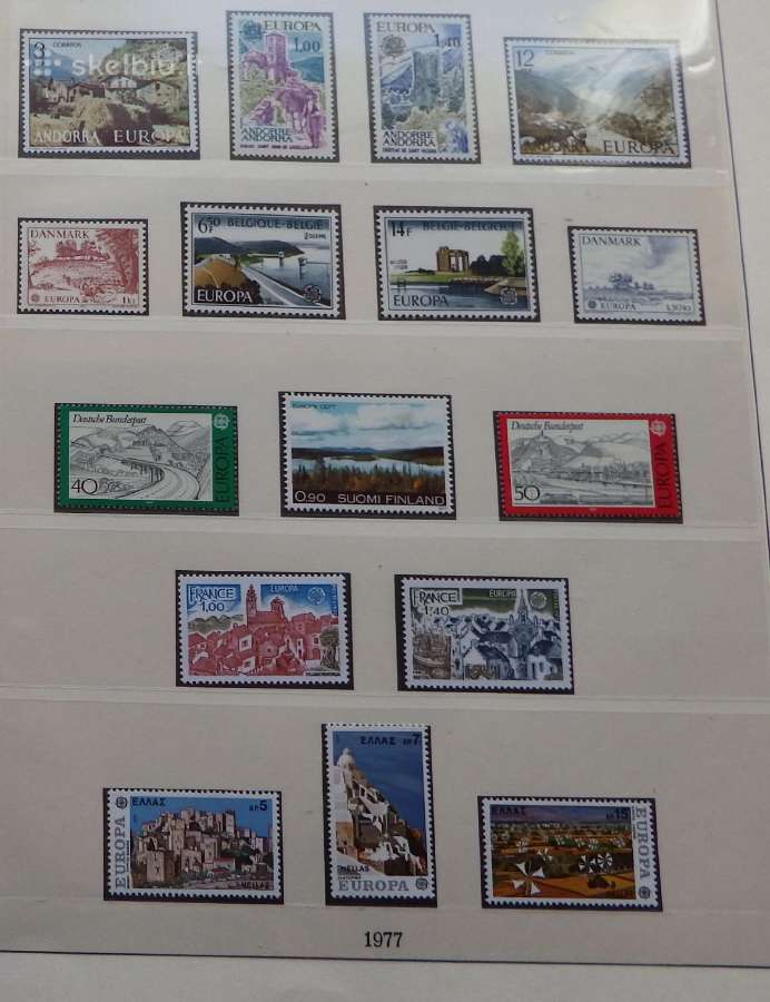 Europa Cept serija 1975-1980 m pilna kolekcija Mnh - nuotraukos Nr. 14