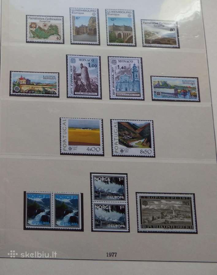 Europa Cept serija 1975-1980 m pilna kolekcija Mnh - nuotraukos Nr. 16