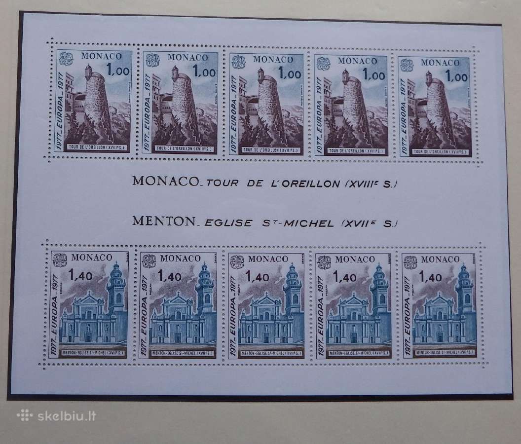 Europa Cept serija 1975-1980 m pilna kolekcija Mnh - nuotraukos Nr. 17