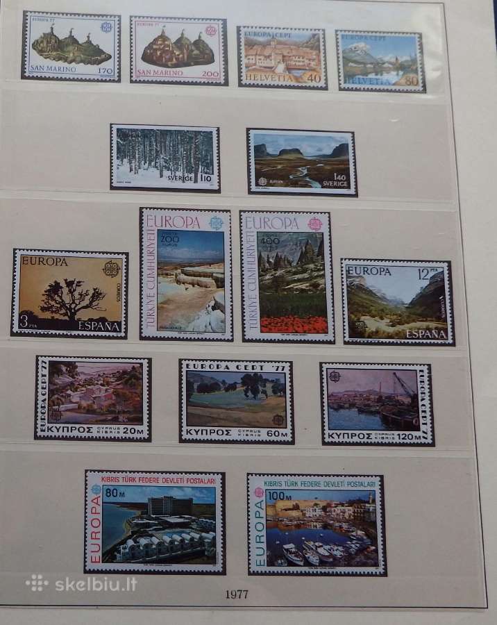 Europa Cept serija 1975-1980 m pilna kolekcija Mnh - nuotraukos Nr. 19