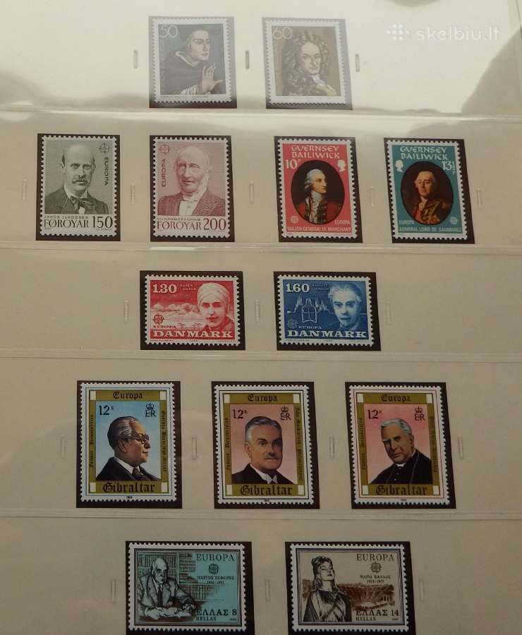 Europa Cept 1980-1985 m. pilna kolekcija Mnh - nuotraukos Nr. 3