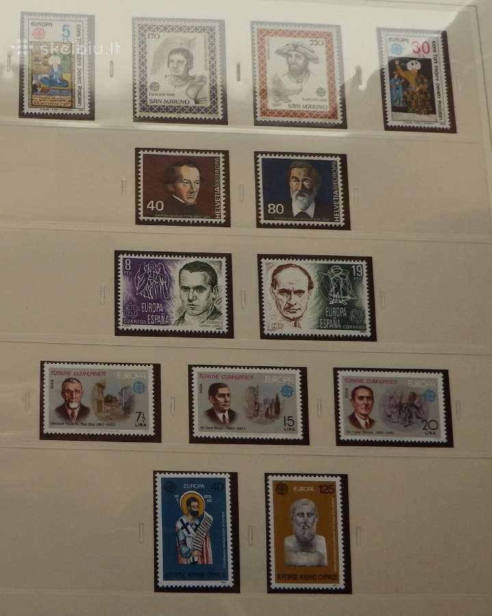 Europa Cept 1980-1985 m. pilna kolekcija Mnh - nuotraukos Nr. 9