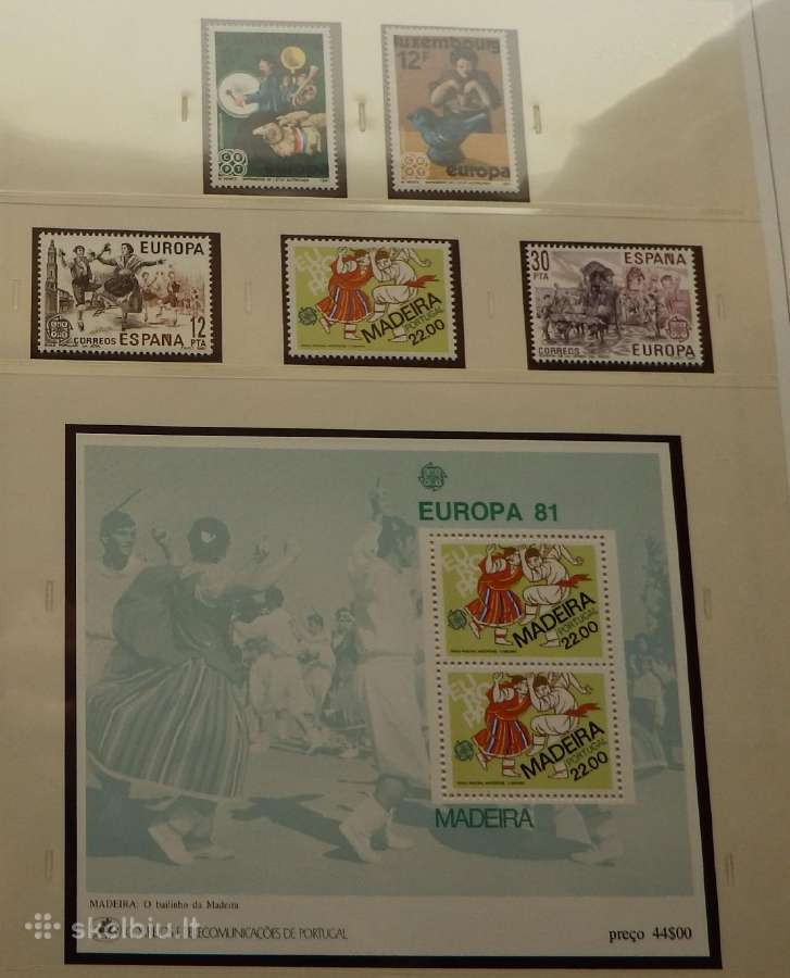 Europa Cept 1980-1985 m. pilna kolekcija Mnh - nuotraukos Nr. 15