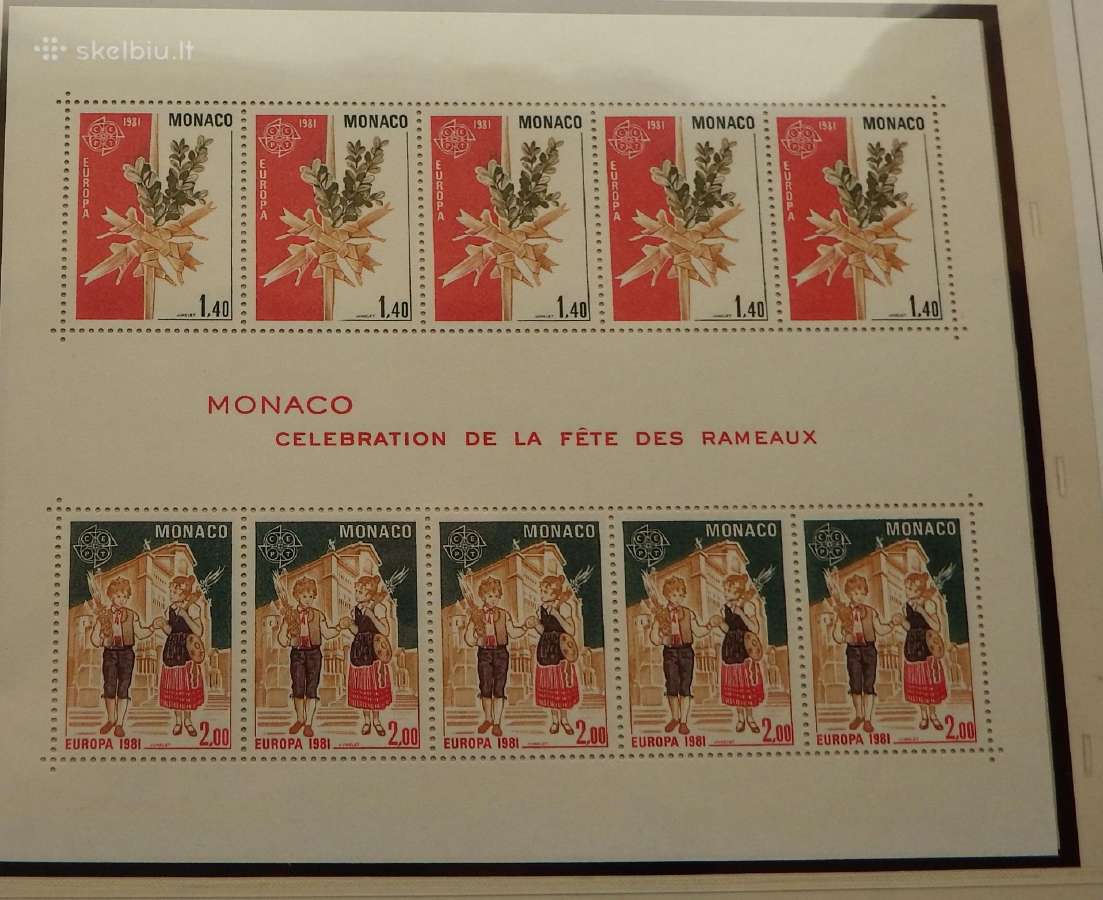 Europa Cept 1980-1985 m. pilna kolekcija Mnh - nuotraukos Nr. 16