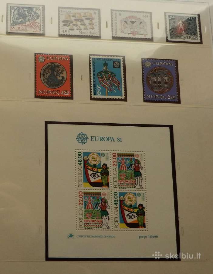 Europa Cept 1980-1985 m. pilna kolekcija Mnh - nuotraukos Nr. 17