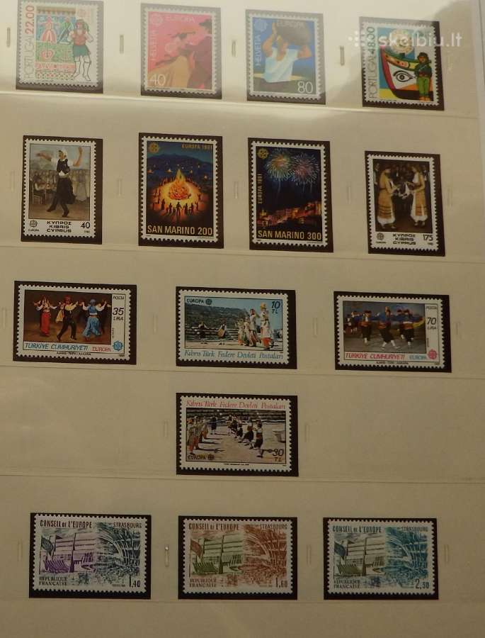 Europa Cept 1980-1985 m. pilna kolekcija Mnh - nuotraukos Nr. 18