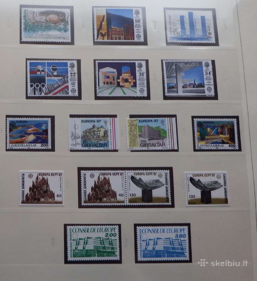 Europa Cept serija 1986-1991 m. pilna kolekcija - nuotraukos Nr. 13