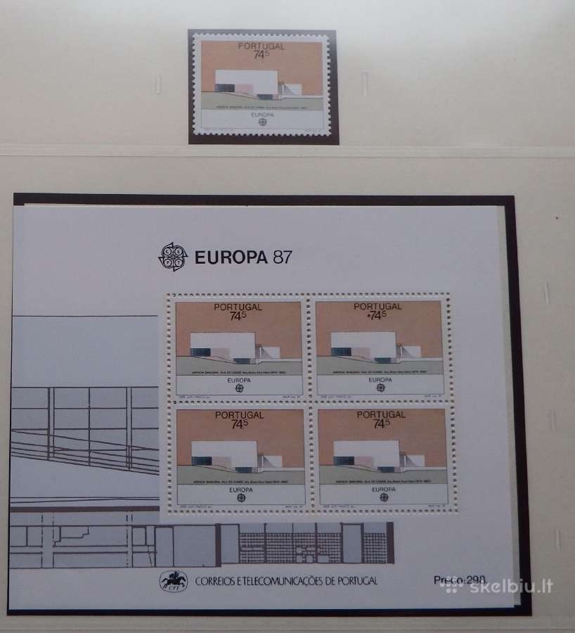 Europa Cept serija 1986-1991 m. pilna kolekcija - nuotraukos Nr. 17