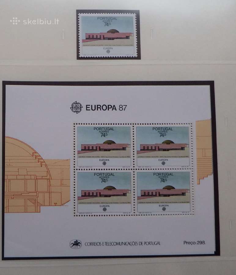 Europa Cept serija 1986-1991 m. pilna kolekcija - nuotraukos Nr. 18