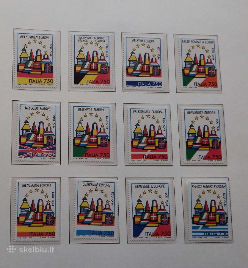 Europa Cept serija 1993-1995 m. su aprašų lapais - nuotraukos Nr. 5