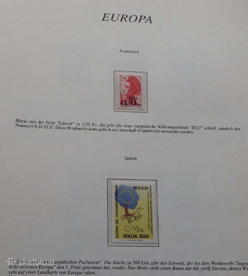 Europa Cept serija 1993-1995 m. su aprašų lapais - nuotraukos Nr. 6