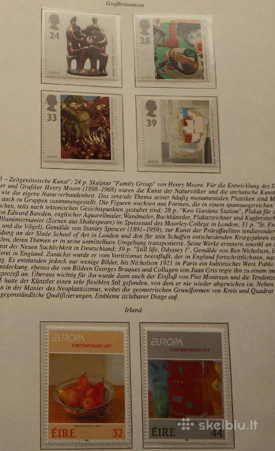 Europa Cept serija 1993-1995 m. su aprašų lapais - nuotraukos Nr. 13