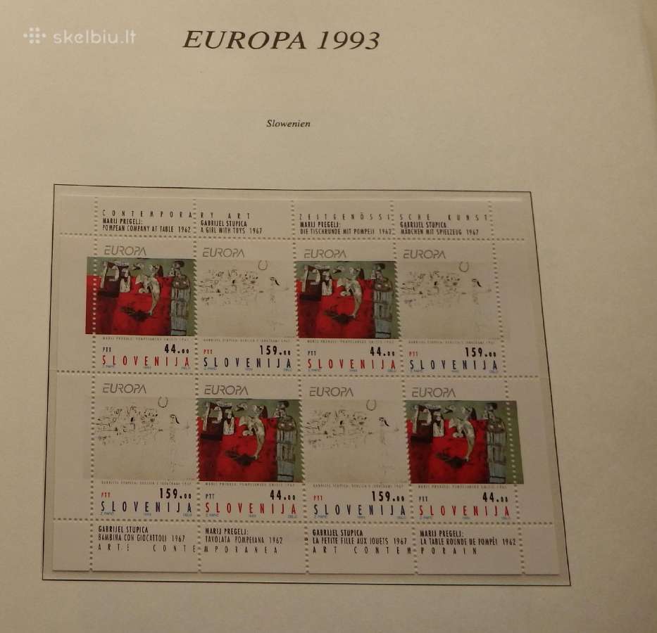 Europa Cept serija 1993-1995 m. su aprašų lapais - nuotraukos Nr. 20