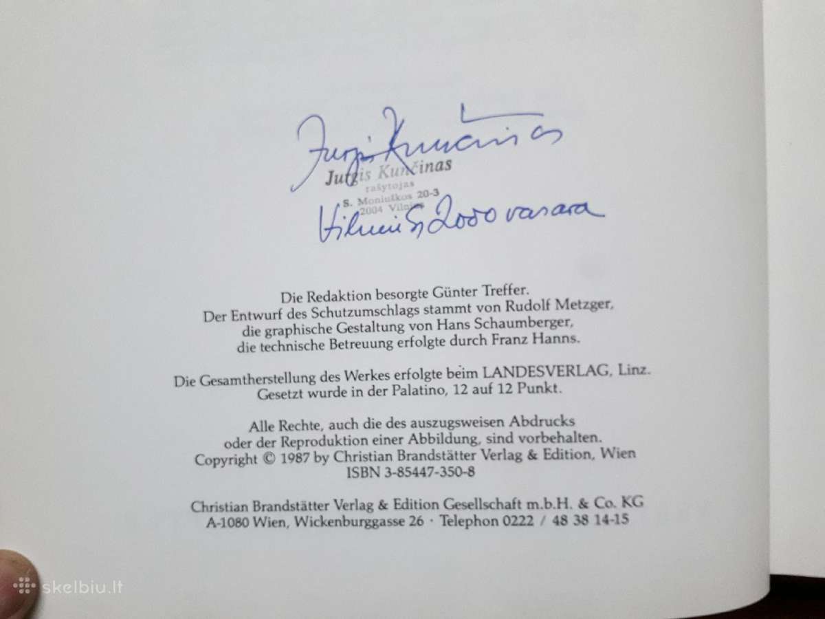 Meno albumas su Jurgio Kunčino parašu ir antspaudu - nuotraukos Nr. 4