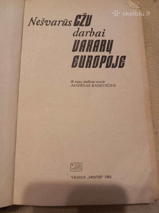 Knyga "Nešvarus Čžv darbai vakarų Europoje" - nuotraukos Nr. 2