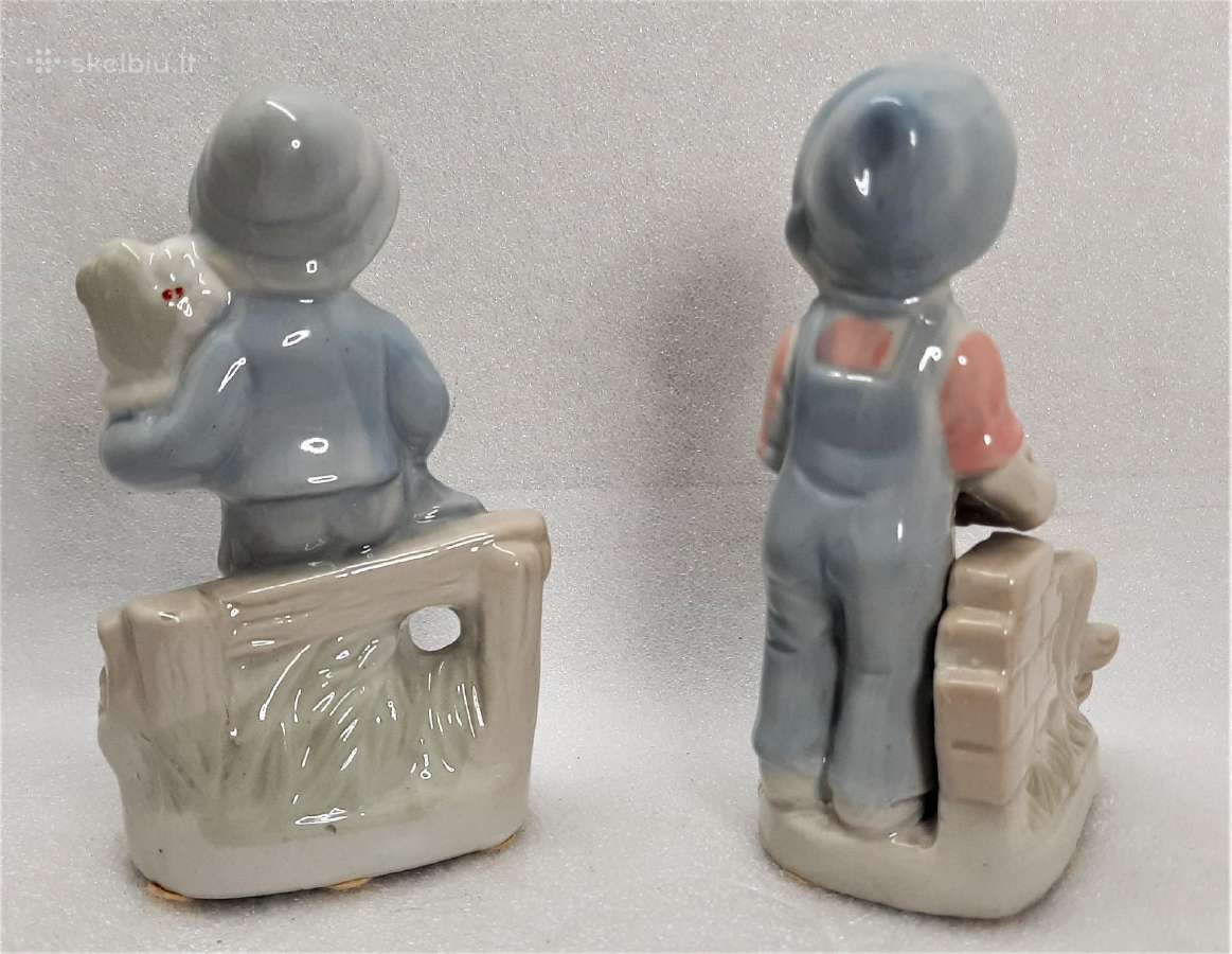 Porcelianinės figūrėlės berniukai 14cm aukščio - nuotraukos Nr. 2