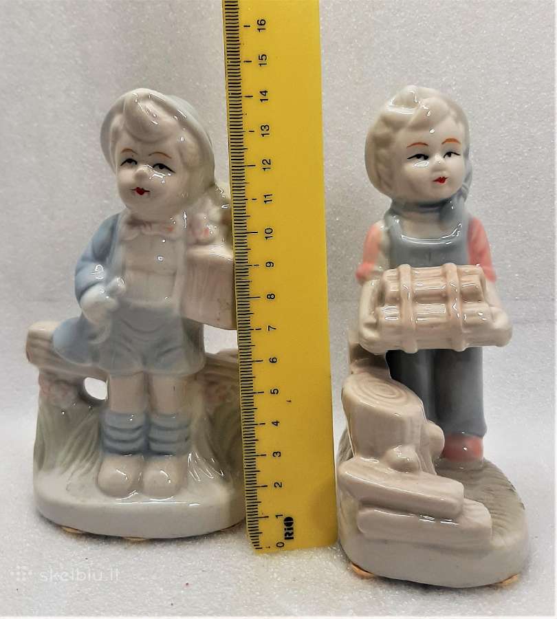 Porcelianinės figūrėlės berniukai 14cm aukščio - nuotraukos Nr. 4
