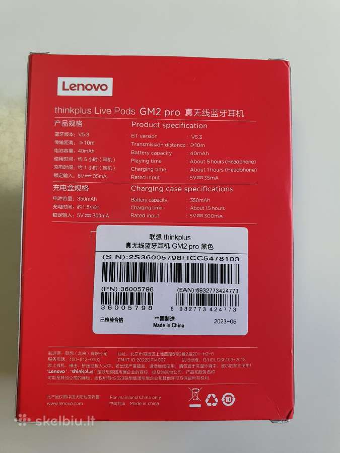 Original Lenovo bevielės ausinės - nuotraukos Nr. 5