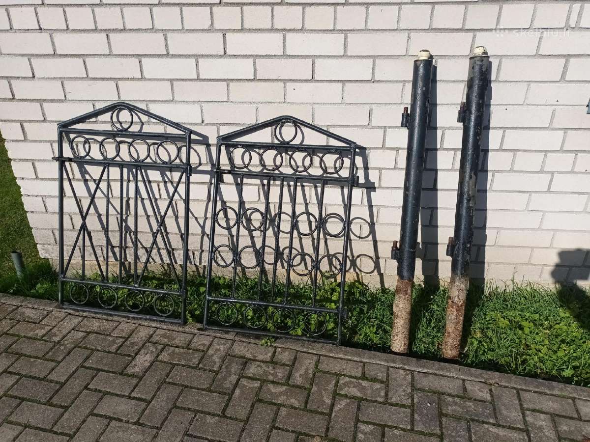 Metaliniai vartai su varteliais - nuotraukos Nr. 2