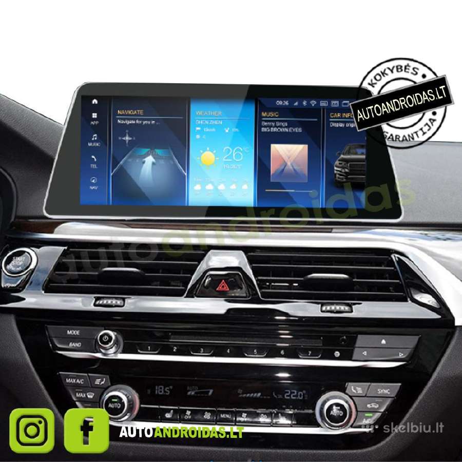 Bmw 5 G30 G31 2017-23 Android multimedia WiFi/waze