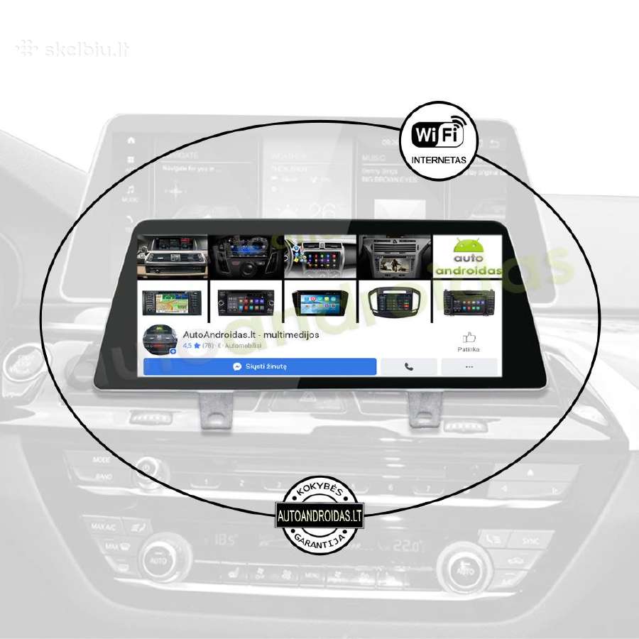 Bmw 5 G30 G31 2017-23 Android multimedia WiFi/waze - nuotraukos Nr. 3